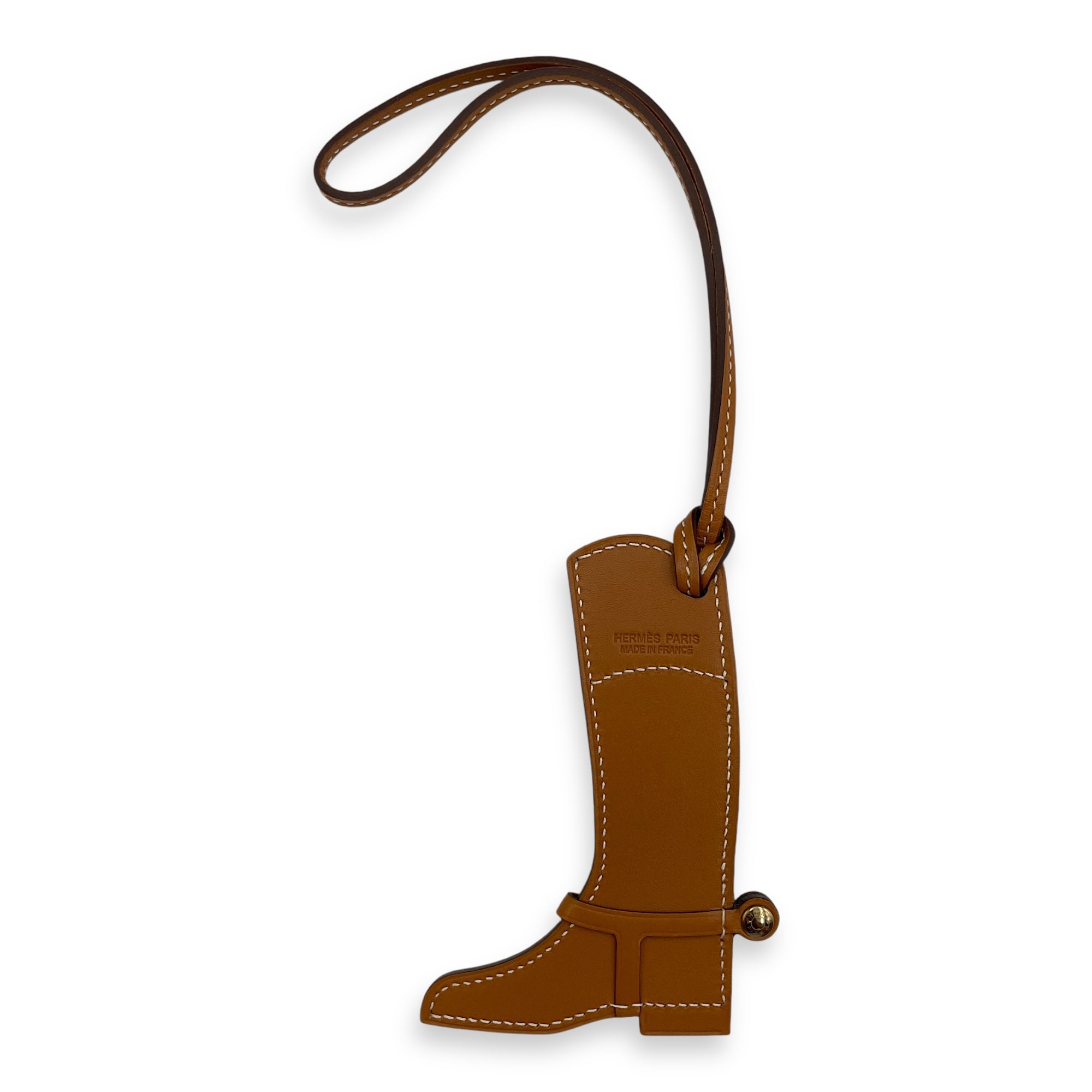 Paddock Boot Charm Naturel Sable/Blue Zanzibar Bag Accessory in Butler