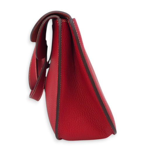 Halzan 31 Rouge Casaque in Clemence Palladium hardware