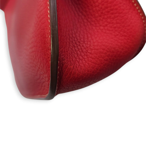 Halzan 31 Rouge Casaque in Clemence Palladium hardware