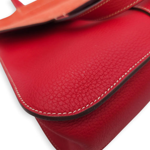 Halzan 31 Rouge Casaque in Clemence Palladium hardware