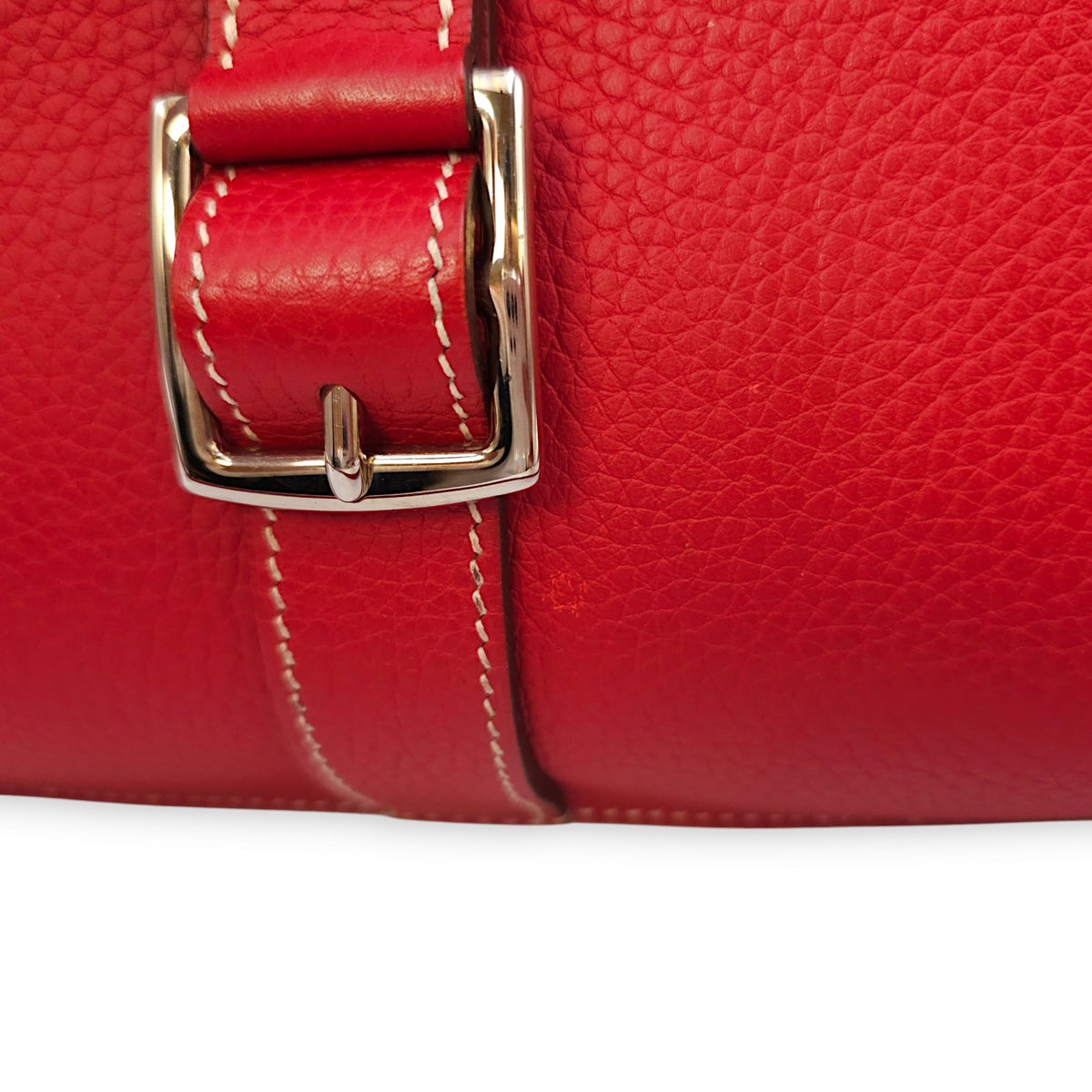 Halzan 31 Rouge Casaque in Clemence Palladium hardware
