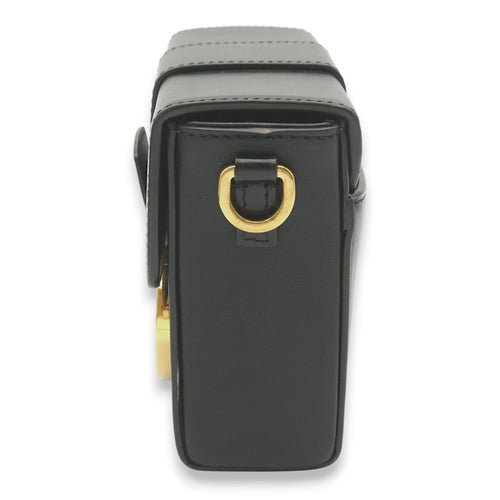 30 Montaigne Box Black Crossbody Bag in Calfskin Gold hardware
