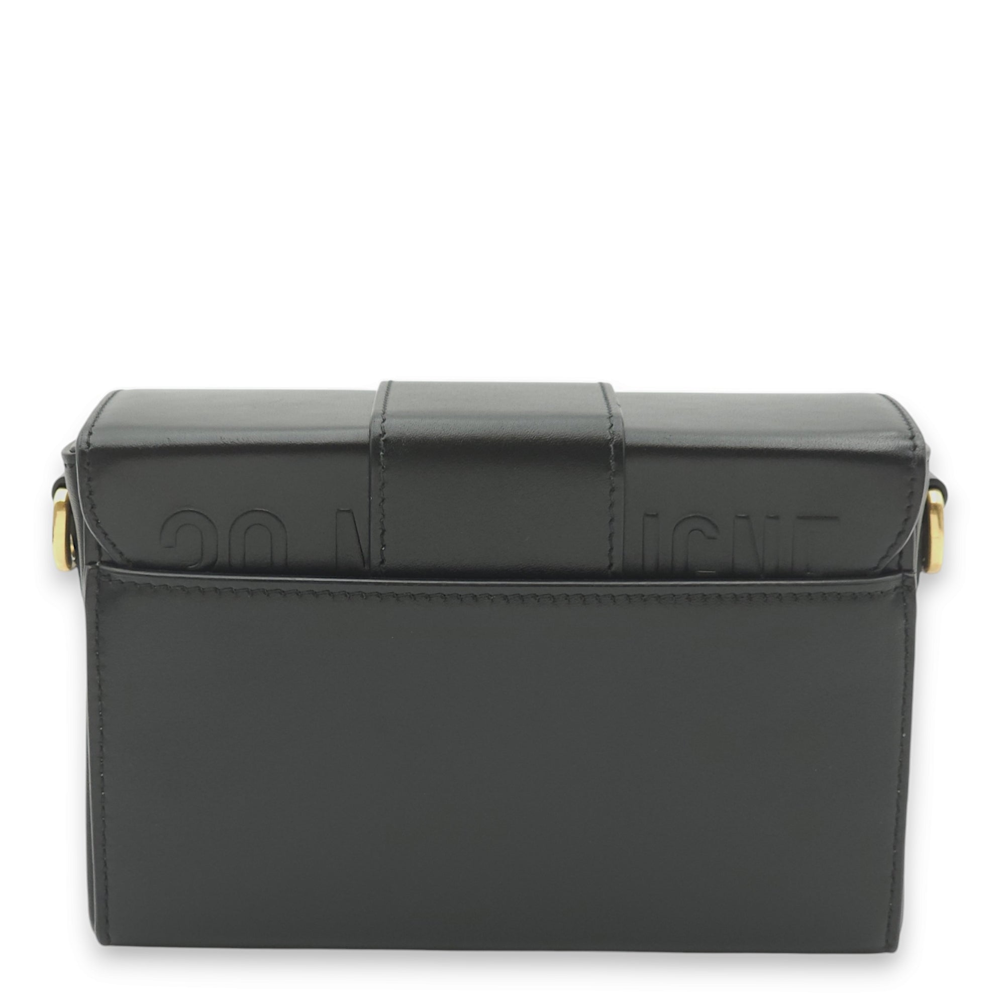 30 Montaigne Box Black Crossbody Bag in Calfskin Gold hardware C105941 8