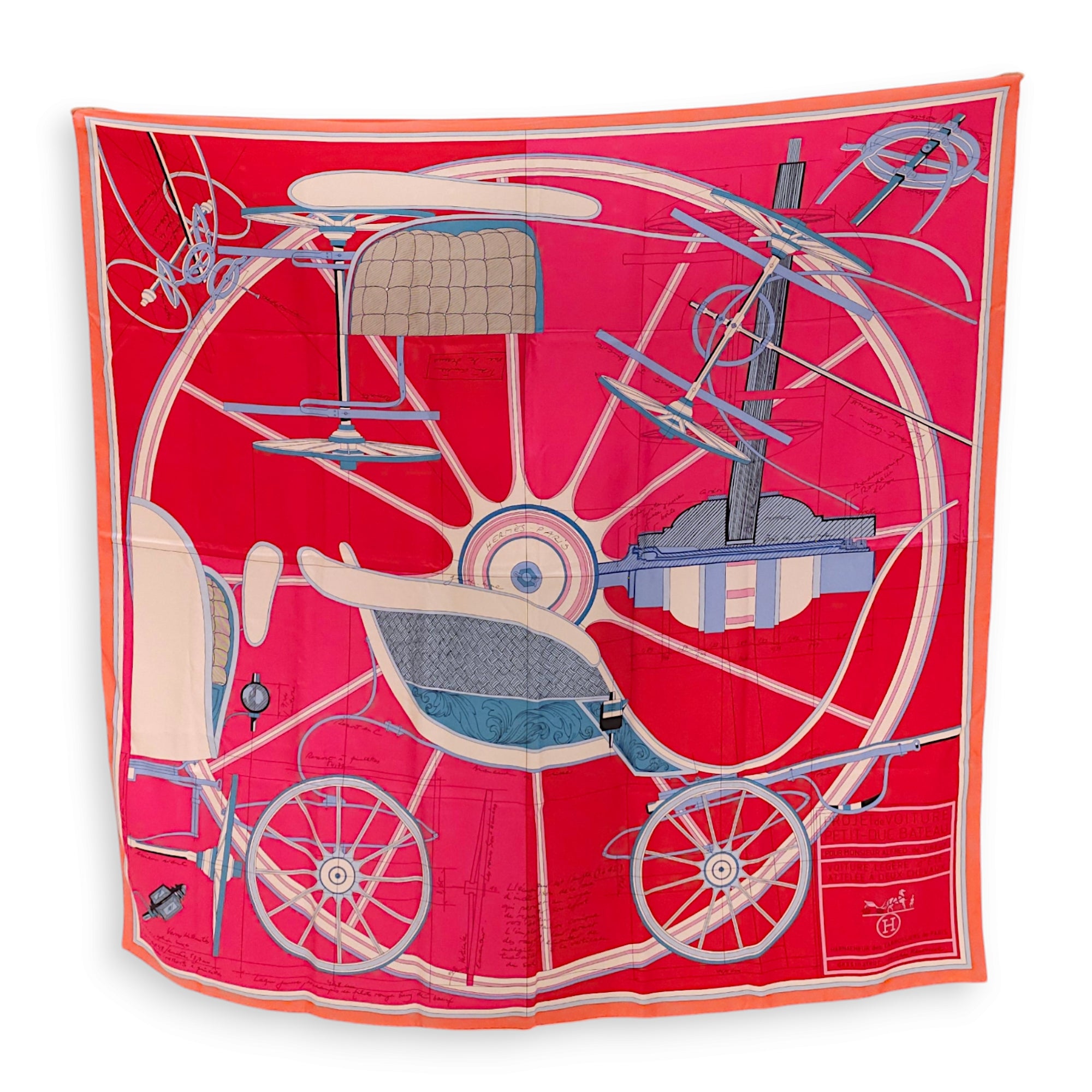 Carriage 140 Rose/Rouge/Bleu Scarf