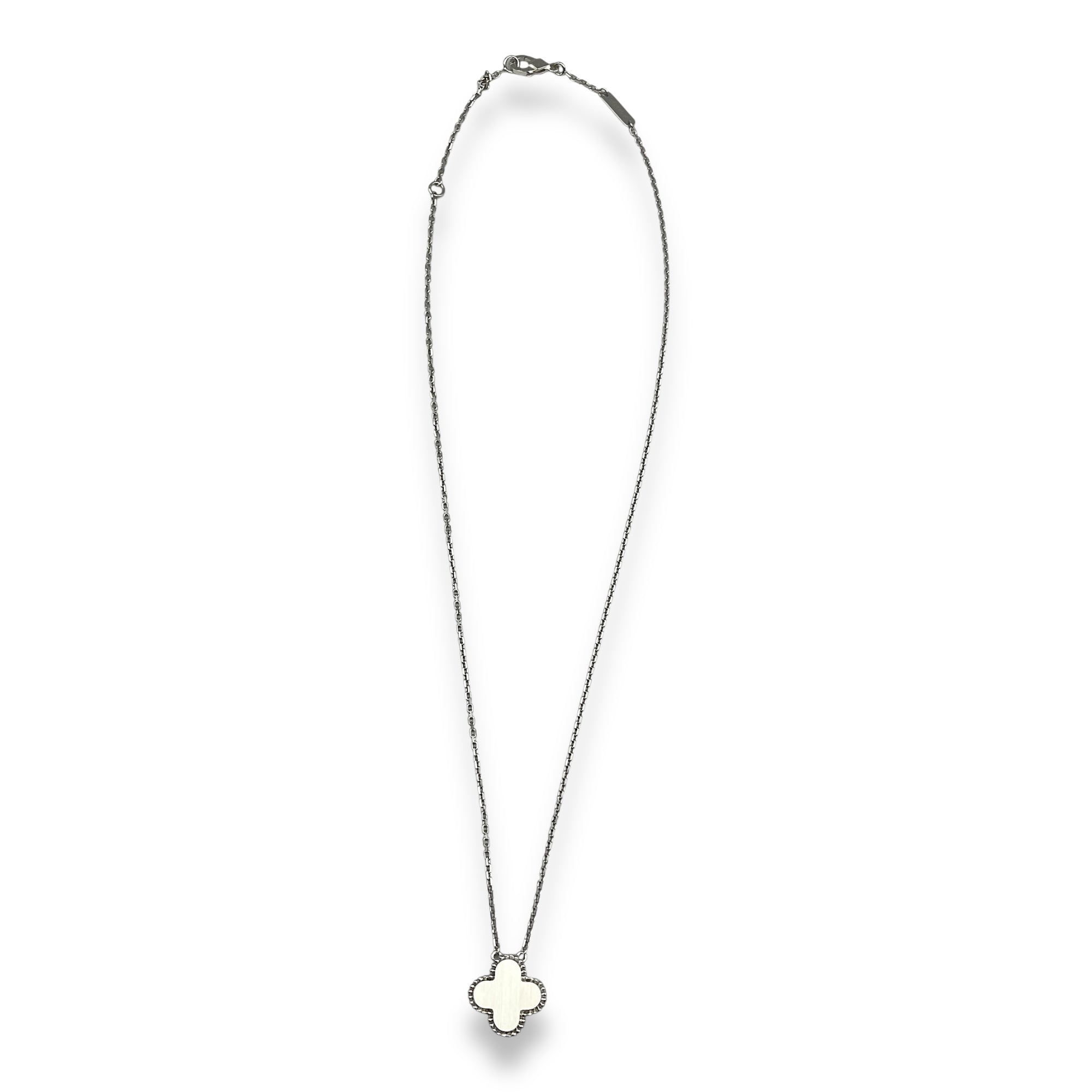 Holiday 2024 Necklace in White Gold/Guilloche RoseGold