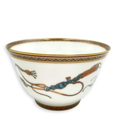 Cheval d’Orient Tea Cup with Lid & Saucer,  Large Model Multi-colour Tableware Gold hardware CL2410-6495 2