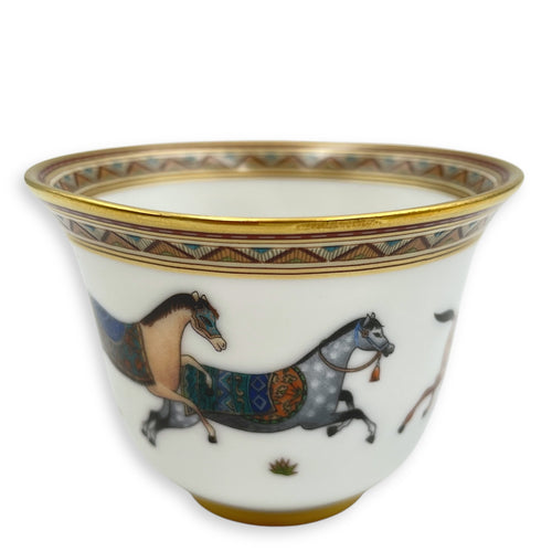 Cheval D'orient Cup, Mini Model Tableware in, Gold hardware