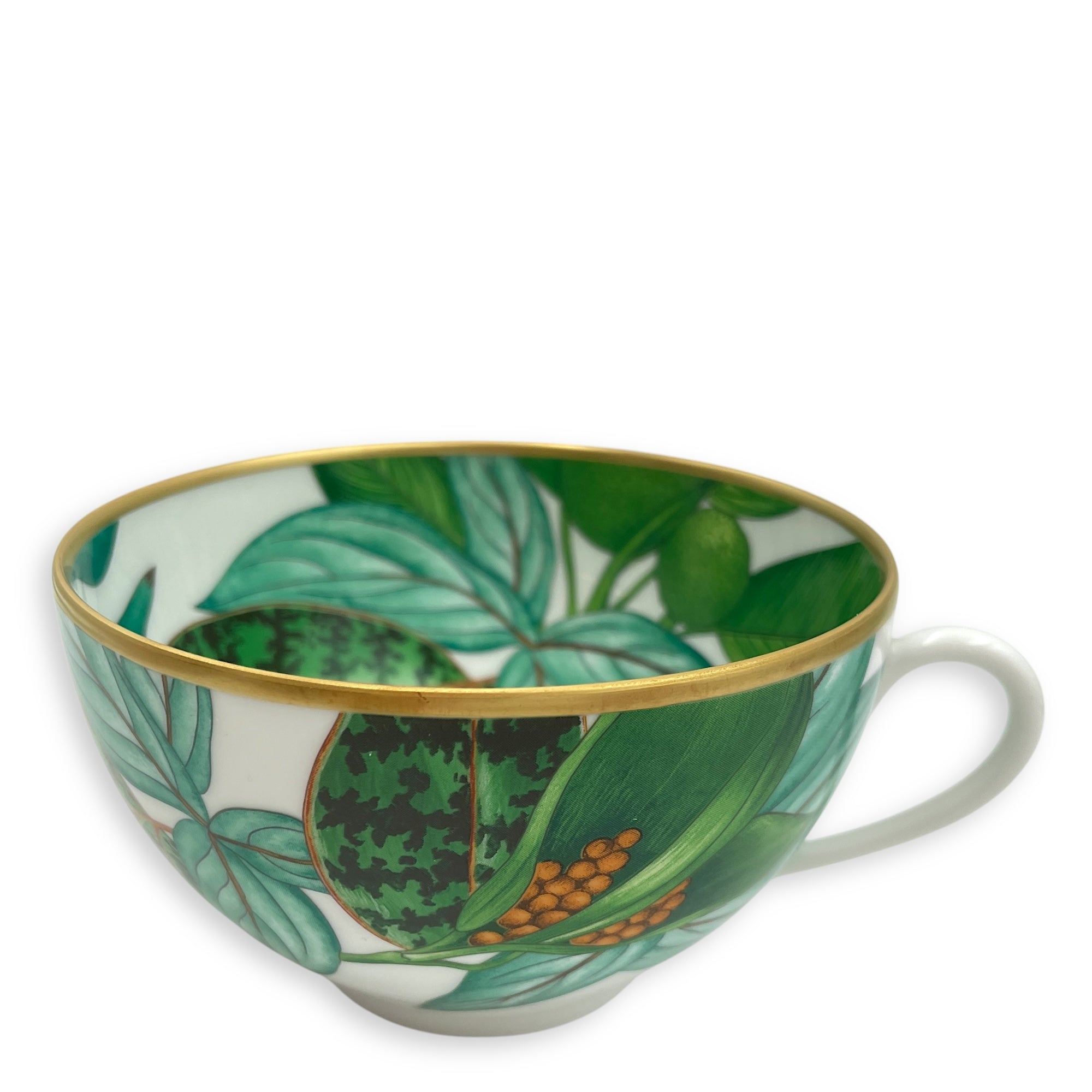 Passifolia Breakfast Cup and Saucer Multi-colour Tableware in Porcelain