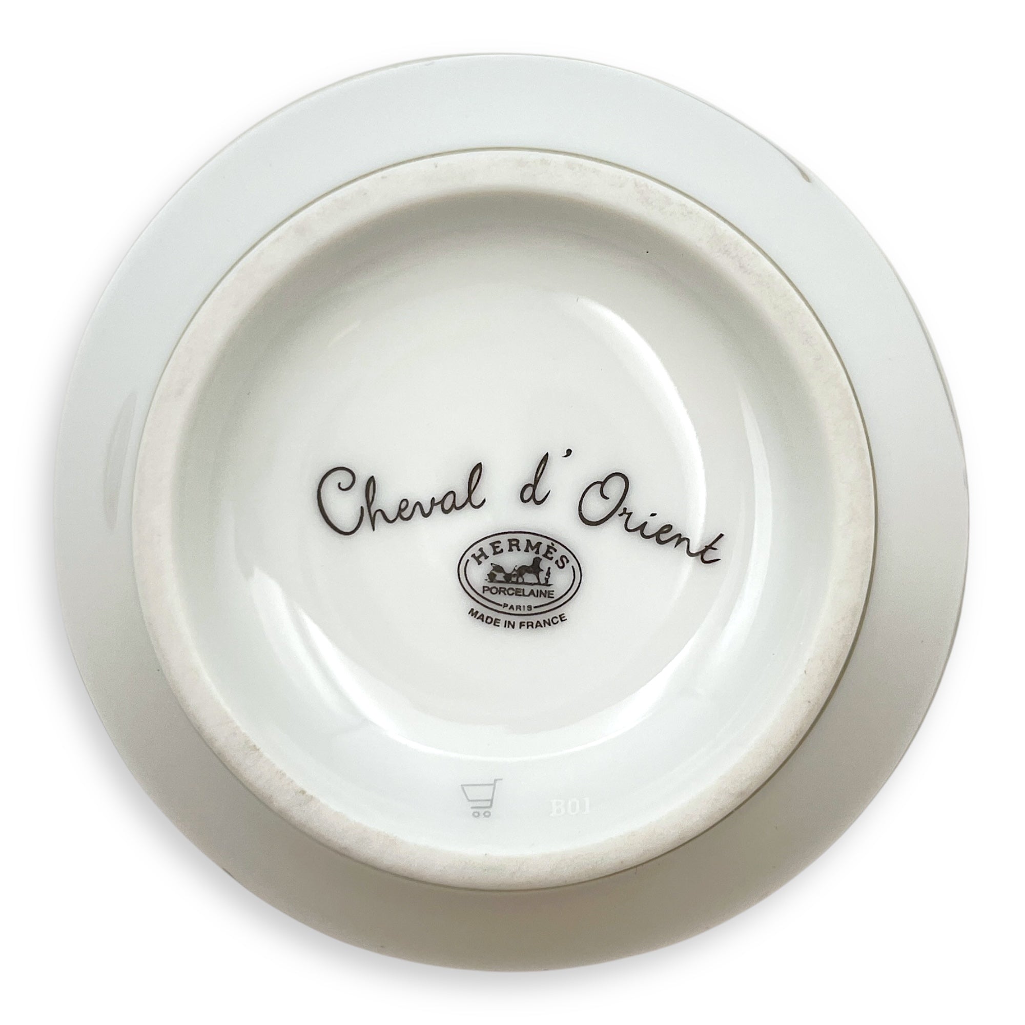 Cheval d’Orient Tea Cup with Lid & Saucer,  Large Model Multi-colour Tableware Gold hardware CL2410-6495 4