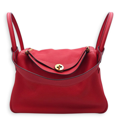 Lindy 30 Rouge Tomate in Clemence, Gold hardware