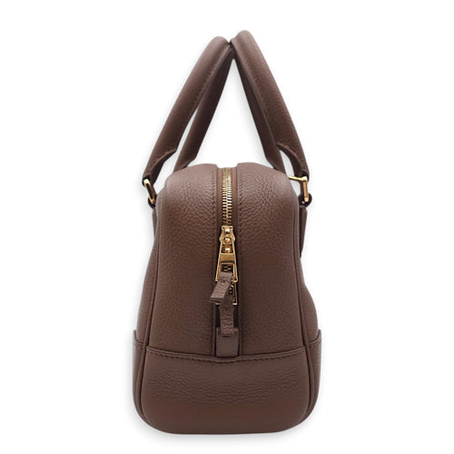 Amazona 23 23x14x9cm Brown Crossbody Bag in Calfskin, Gold hardware