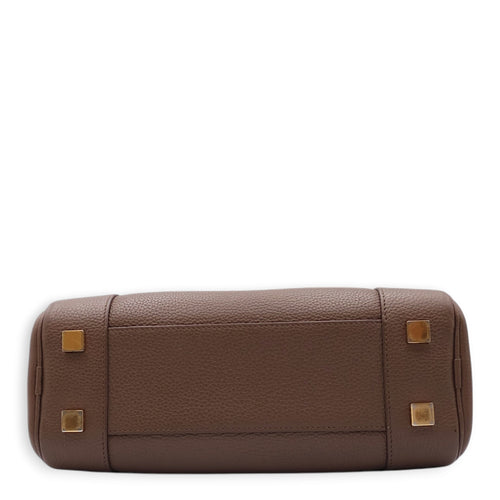 Amazona 23 23x14x9cm Brown Crossbody Bag in Calfskin, Gold hardware