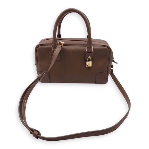 Amazona 23 23x14x9cm Brown Crossbody Bag in Calfskin, Gold hardware