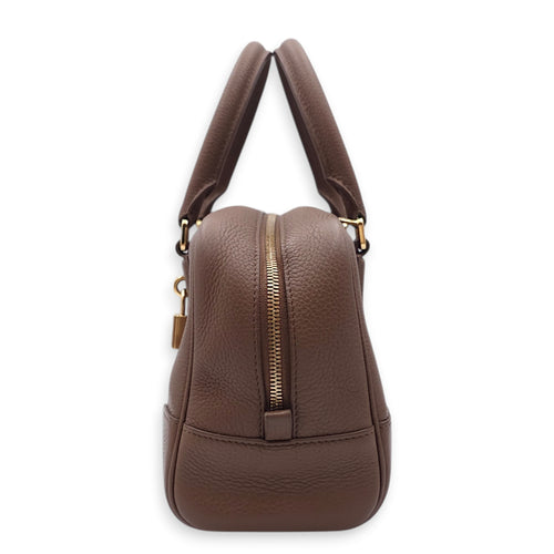 Amazona 23 23x14x9cm Brown Crossbody Bag in Calfskin, Gold hardware