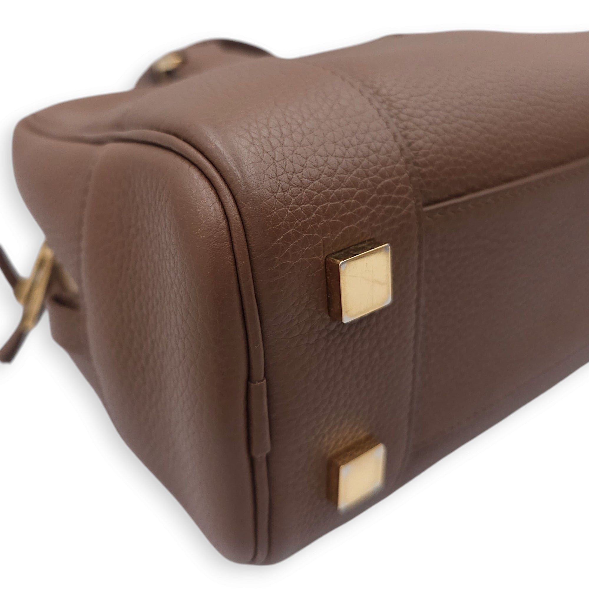 Amazona 23 23x14x9cm Brown Crossbody Bag in Calfskin, Gold hardware