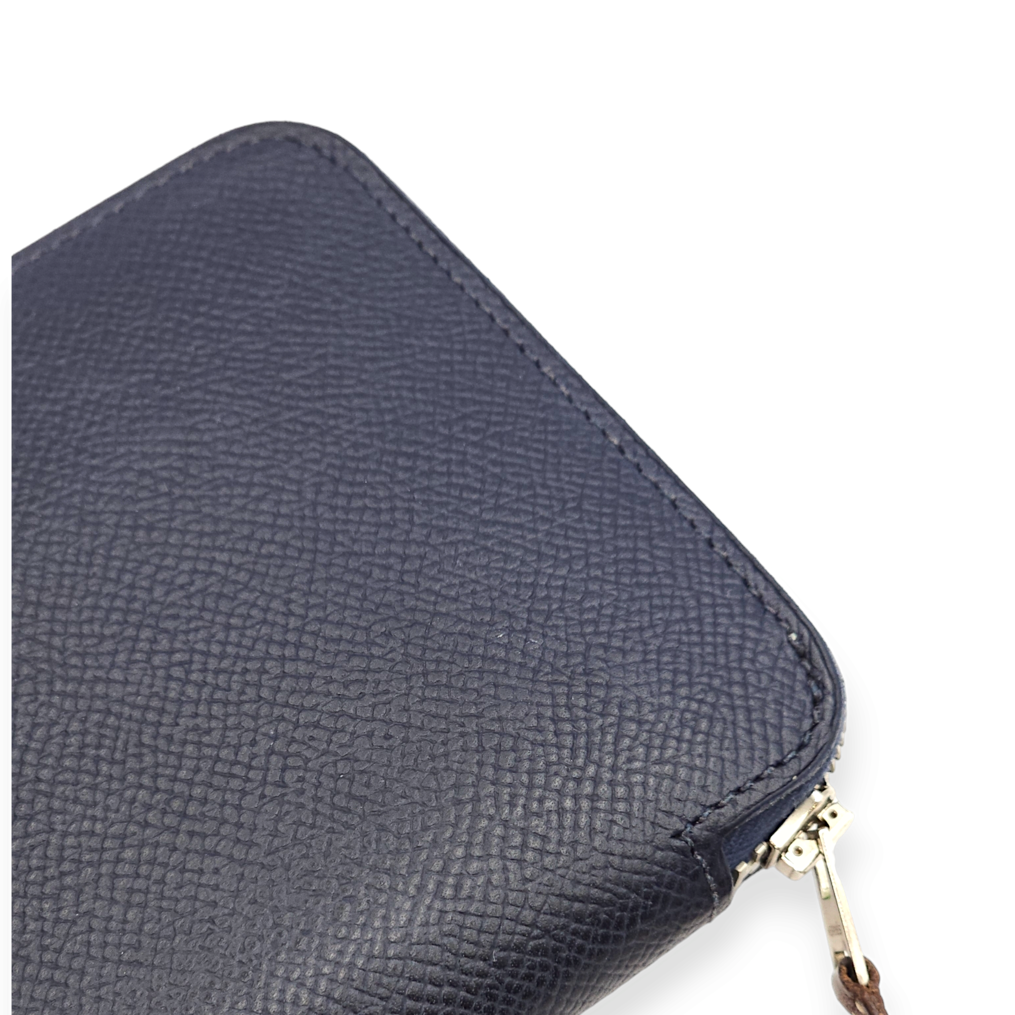 Silk In Blue Sapphire Wallet in Epsom, Palladium hardware