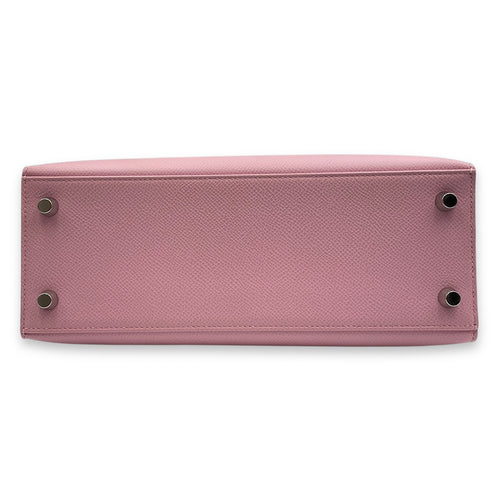 Sellier Kelly 25 Mauve Sylvestre in Epsom, Palladium hardware