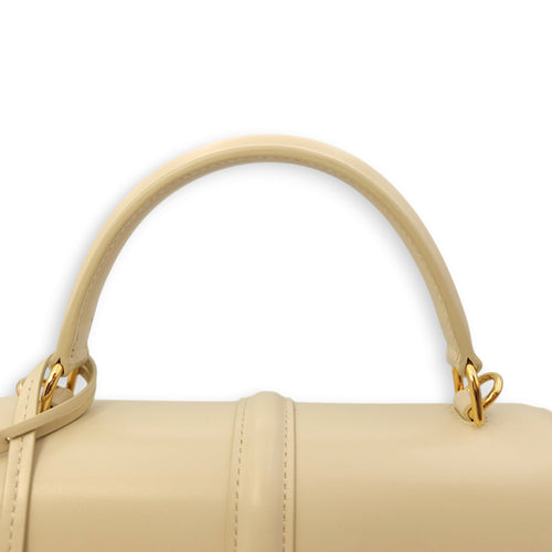 Small 16 Bag 23x18x10cm Beige Crossbody Bag in Calf, lambskin lining, Gold hardware