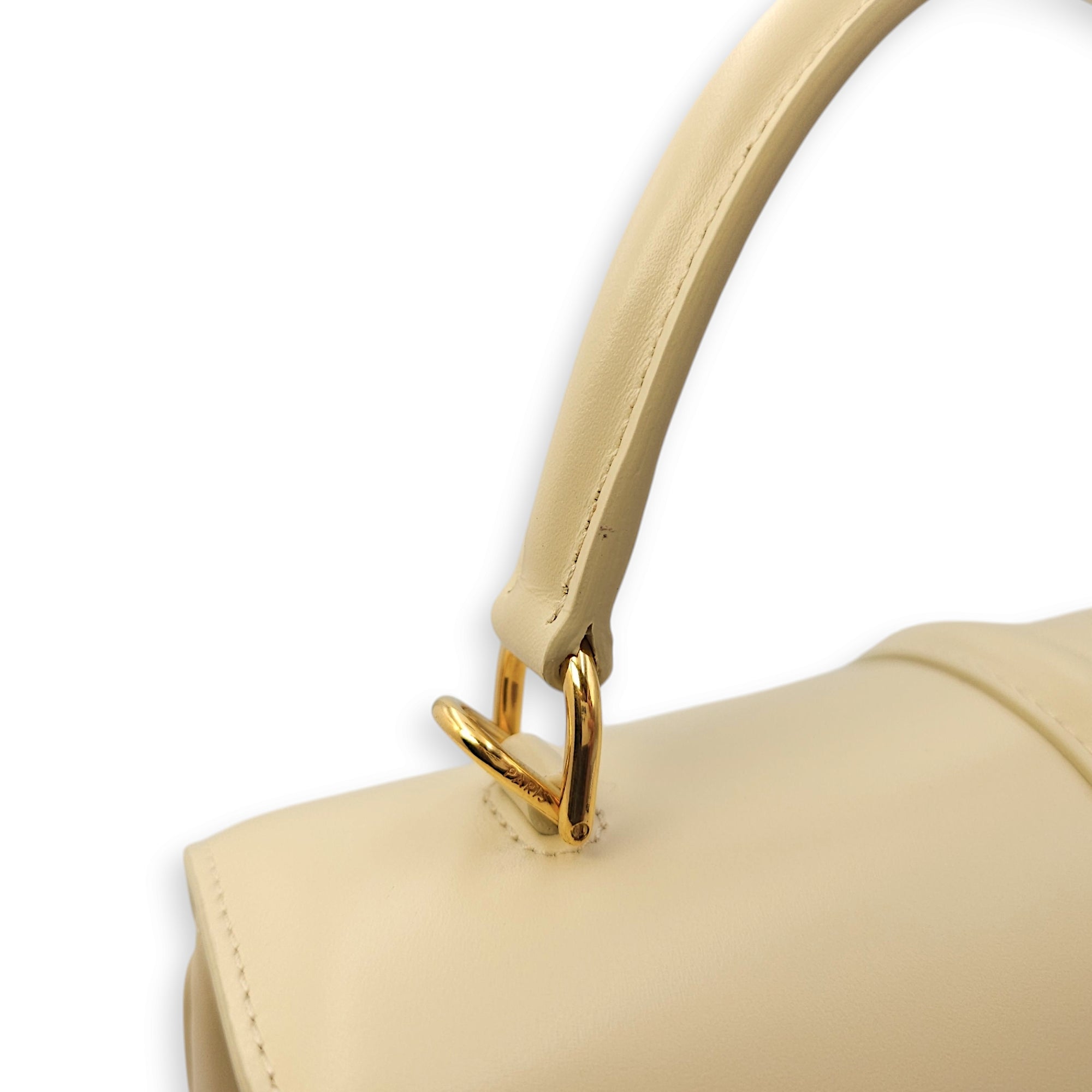 Small 16 Bag 23x18x10cm Beige Crossbody Bag in Calf, lambskin lining, Gold hardware