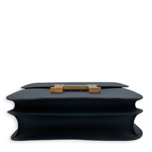 Constance 24 Blue Indigo in Epsom Gold hardware