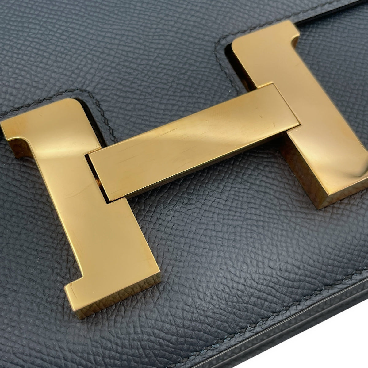 Constance 24 Blue Indigo in Epsom Gold hardware