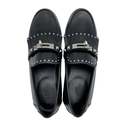 Destin 37 Black Loafers in Calfskin, Palladium hardware