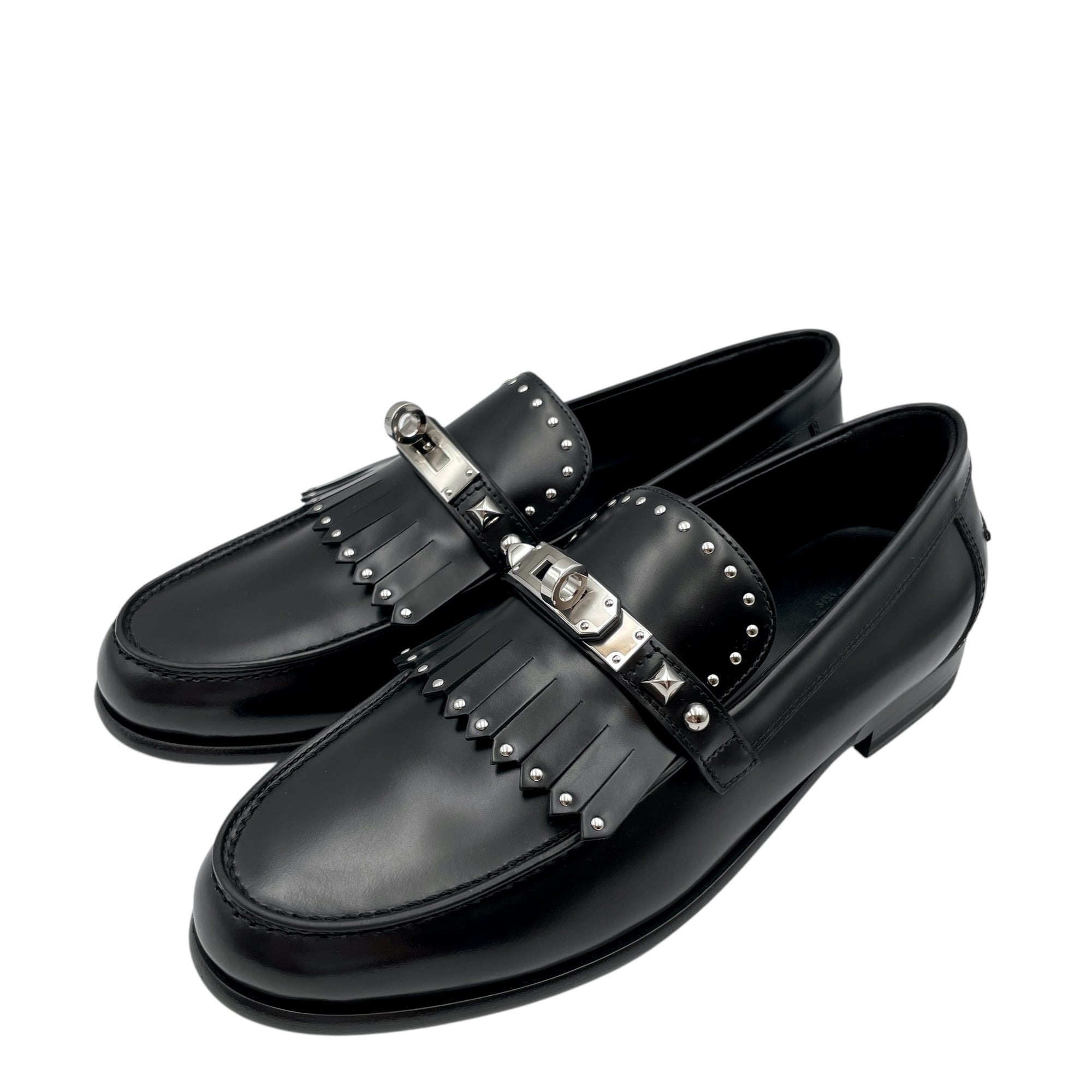 Destin 37 Black Loafers in Calfskin, Palladium hardware