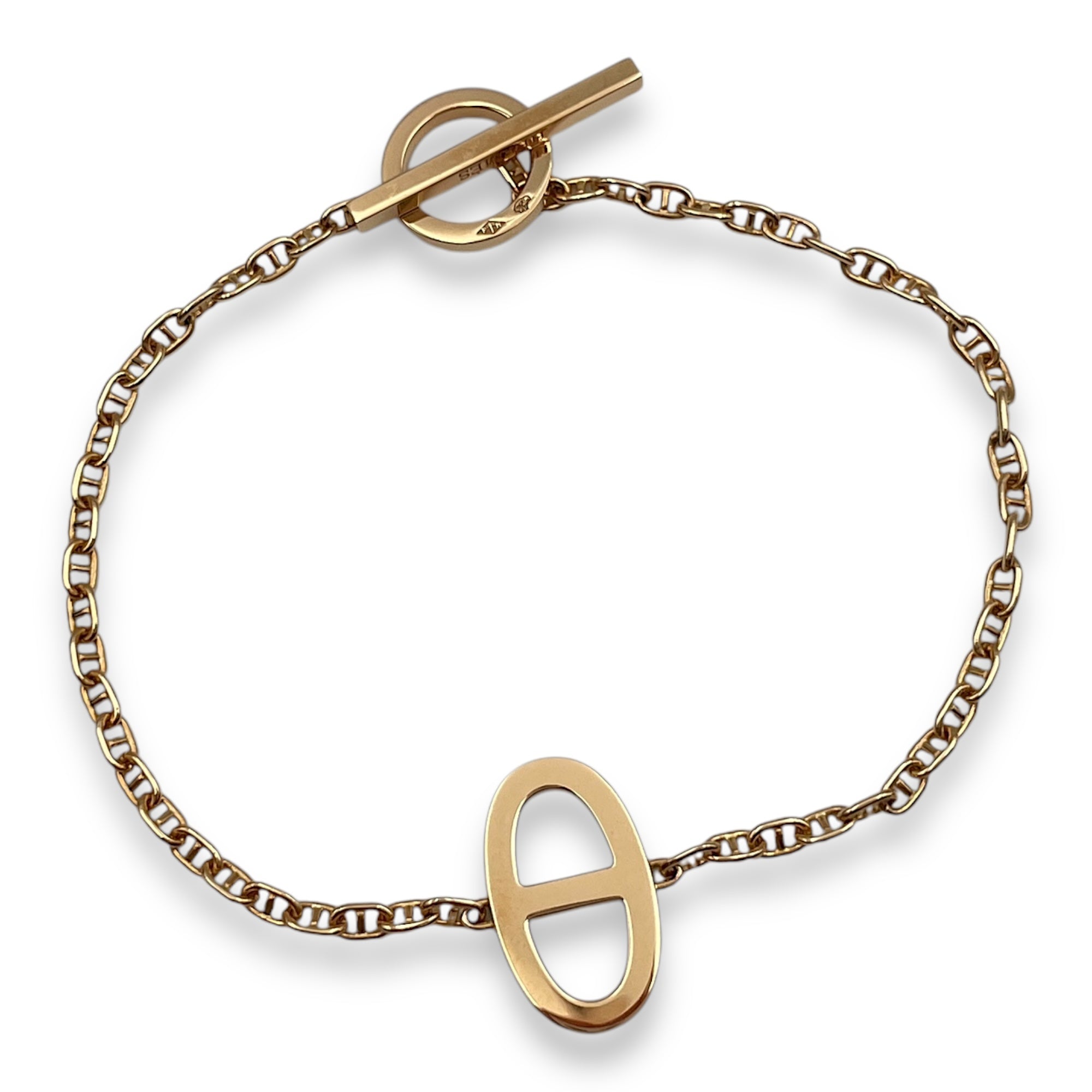 Chaine D'ancre Contour ST Bracelet in Rose Gold Hardware