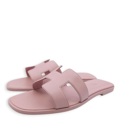 Oran 38 Rose Cancan Sandals in Calfskin