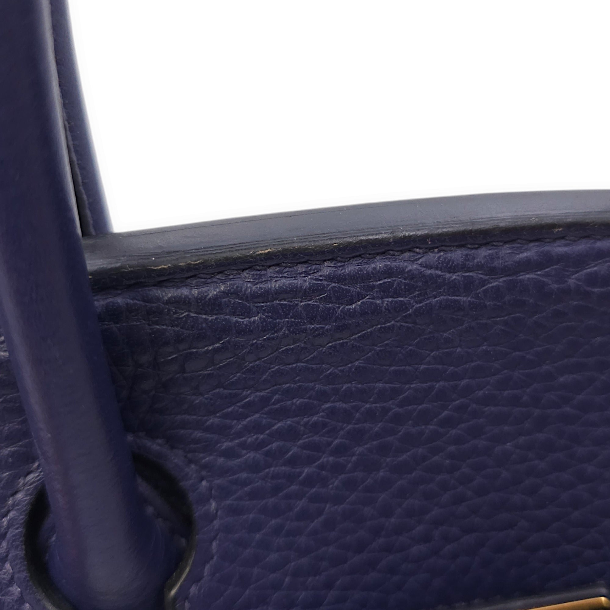 Birkin 30 Blue Encre in Clemence, Gold hardware