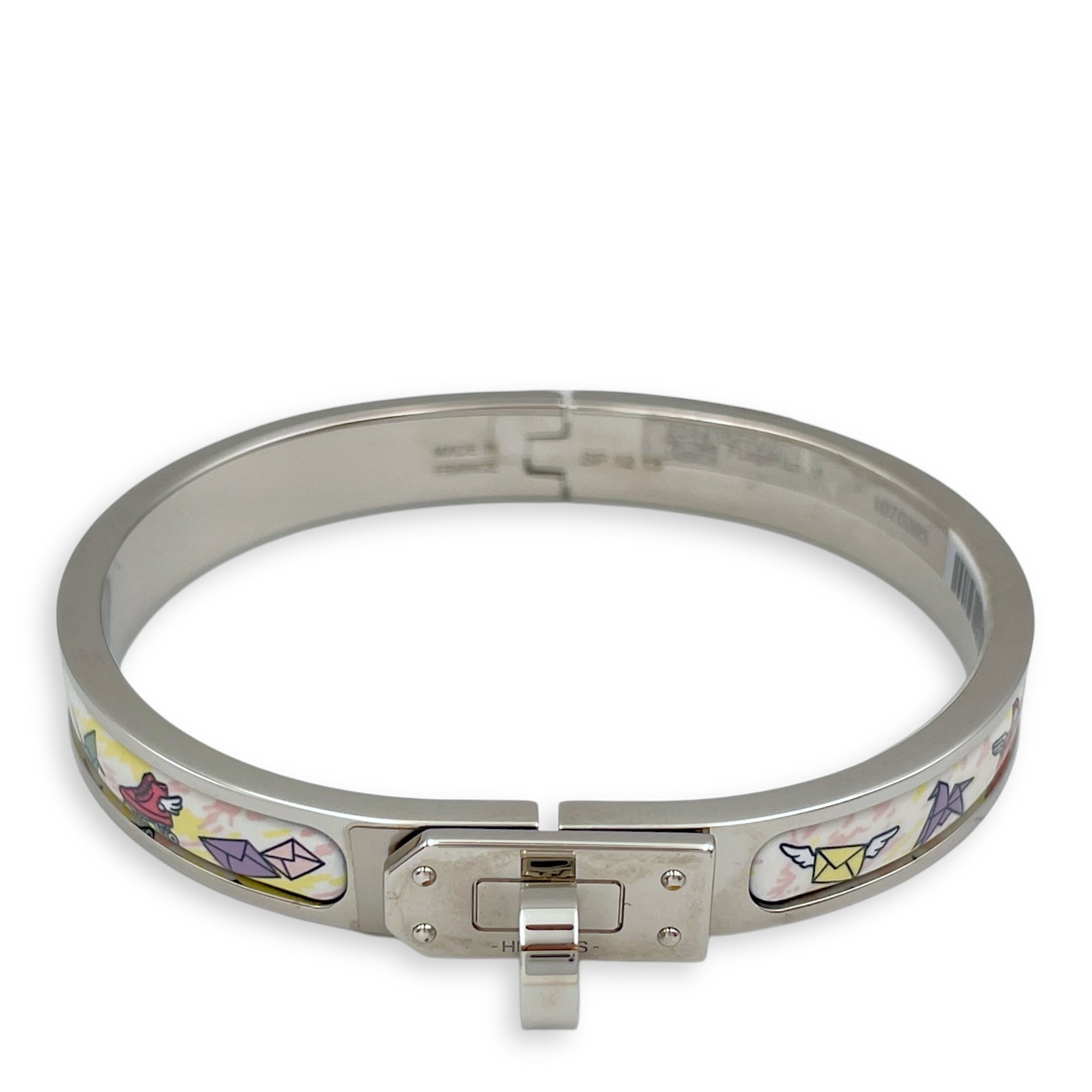 Mini Clic Kelly Flagship PM Jasmine Bracelet in, Palladium hardware