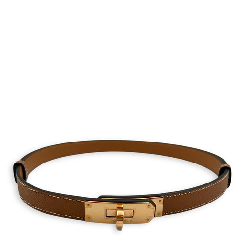 Kelly 18 Gold Belt in Epsom, Rose Gold hardware