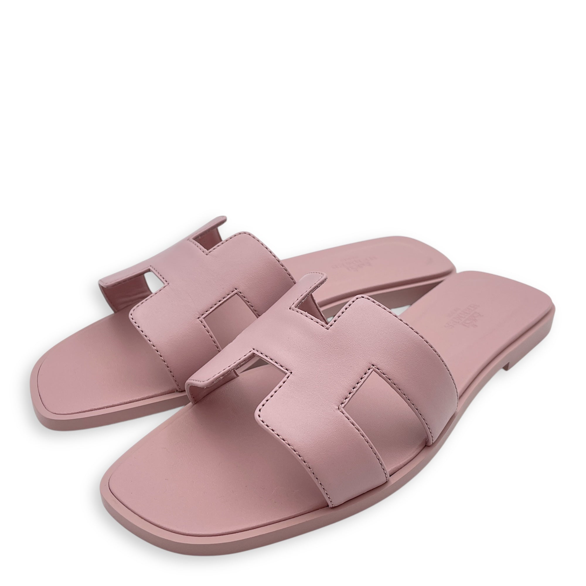 Oran 37 Rose Cancan Sandals in Calfskin