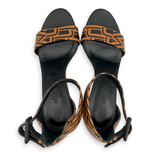 Imprime Acapulco  36 Noir/Natural  Wedges in Calfskin CL2501-9072 1