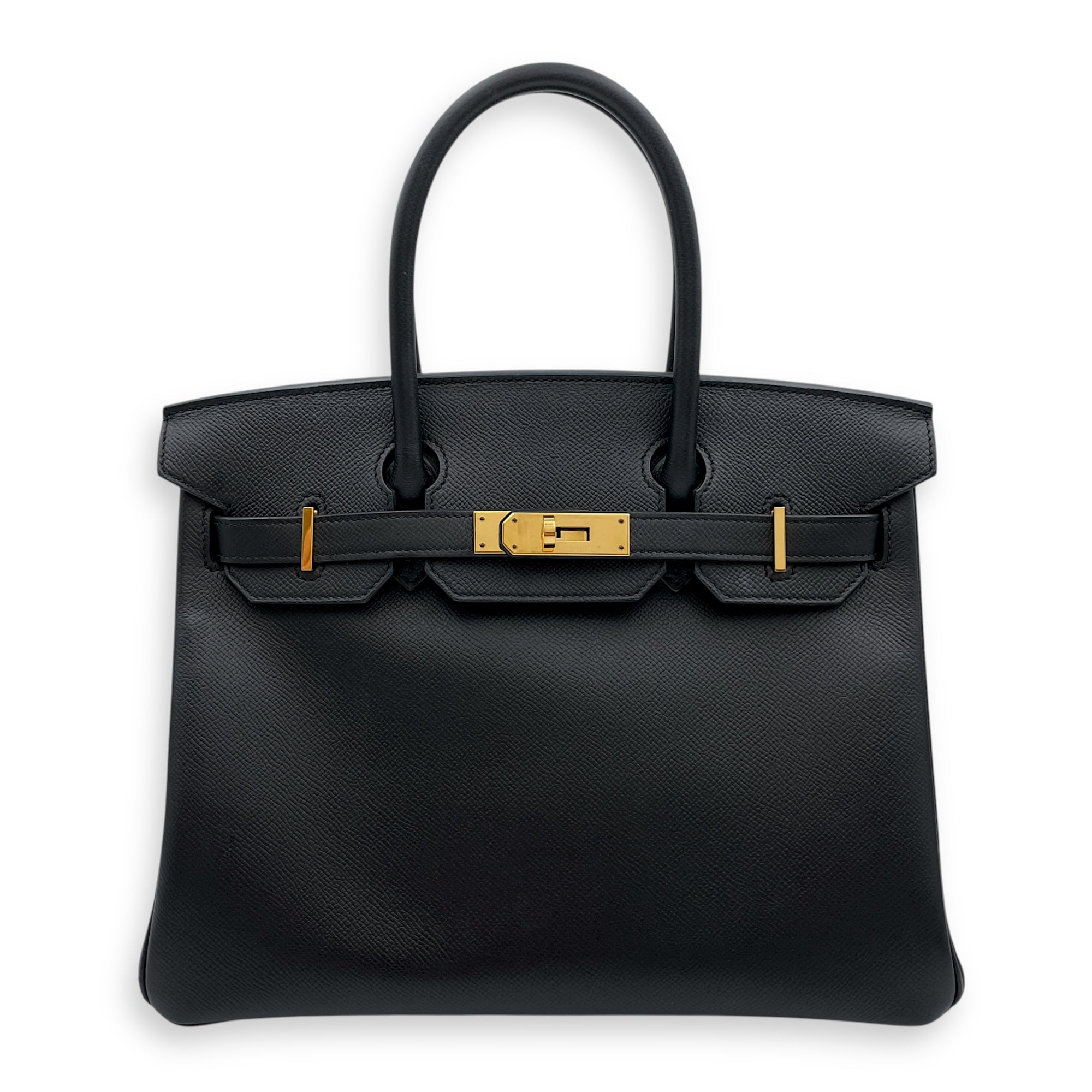 Birkin 30 Black in Epsom, Gold hardware