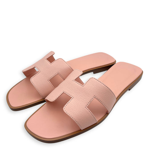 Oran 37 Rose Pale Sandals in Epsom