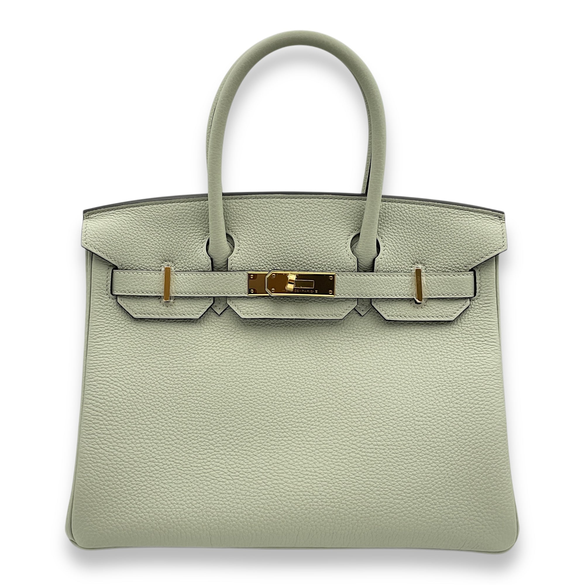 Birkin 30 Gris Neve in Togo, Gold hardware