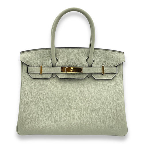 Birkin 30 Gris Neve in Togo, Gold hardware