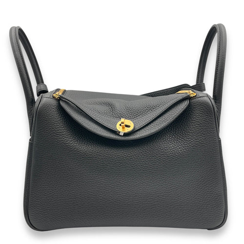 Lindy 30 Black in Clemence Gold hardware