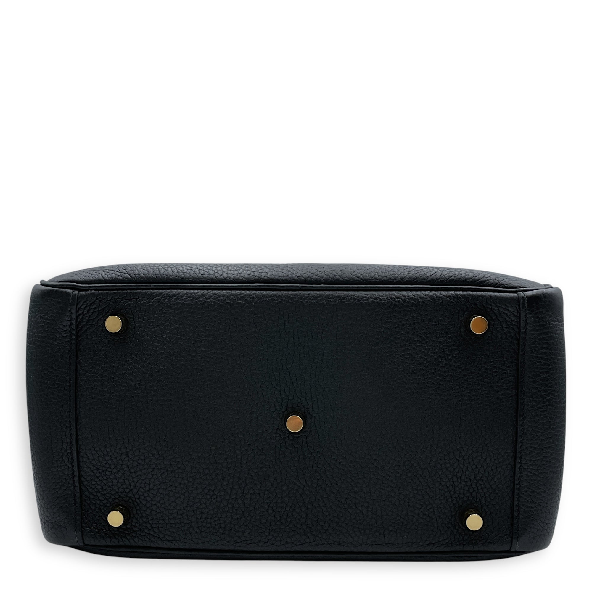 Lindy 30 Black in Clemence, Gold hardware