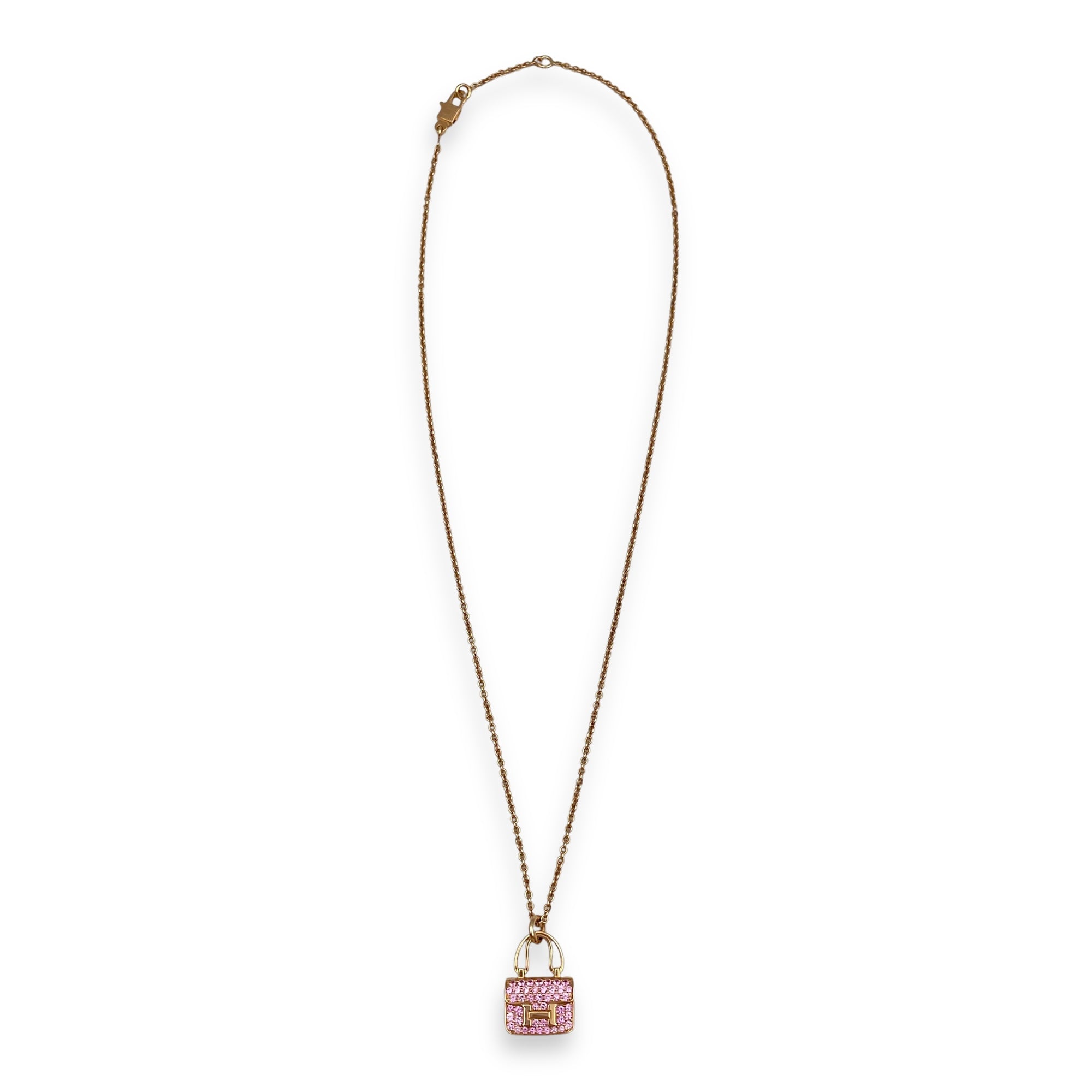 Constance Amulette Necklace in 18K Rose Gold