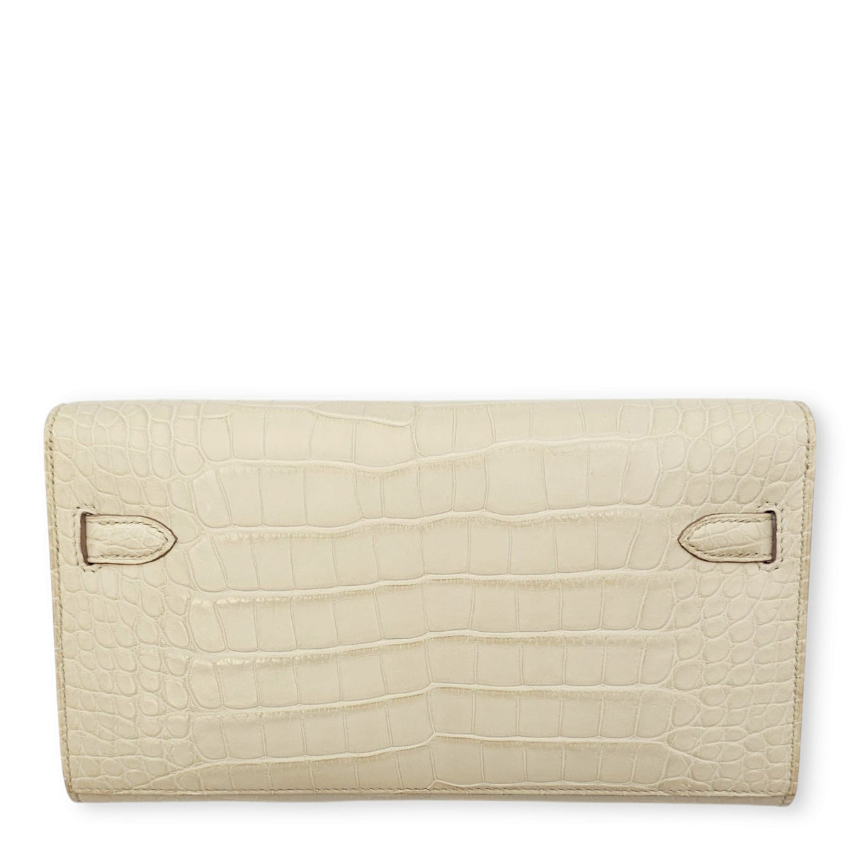 Kelly To Go Beton Crossbody Bag in Matte Alligator Gold hardware