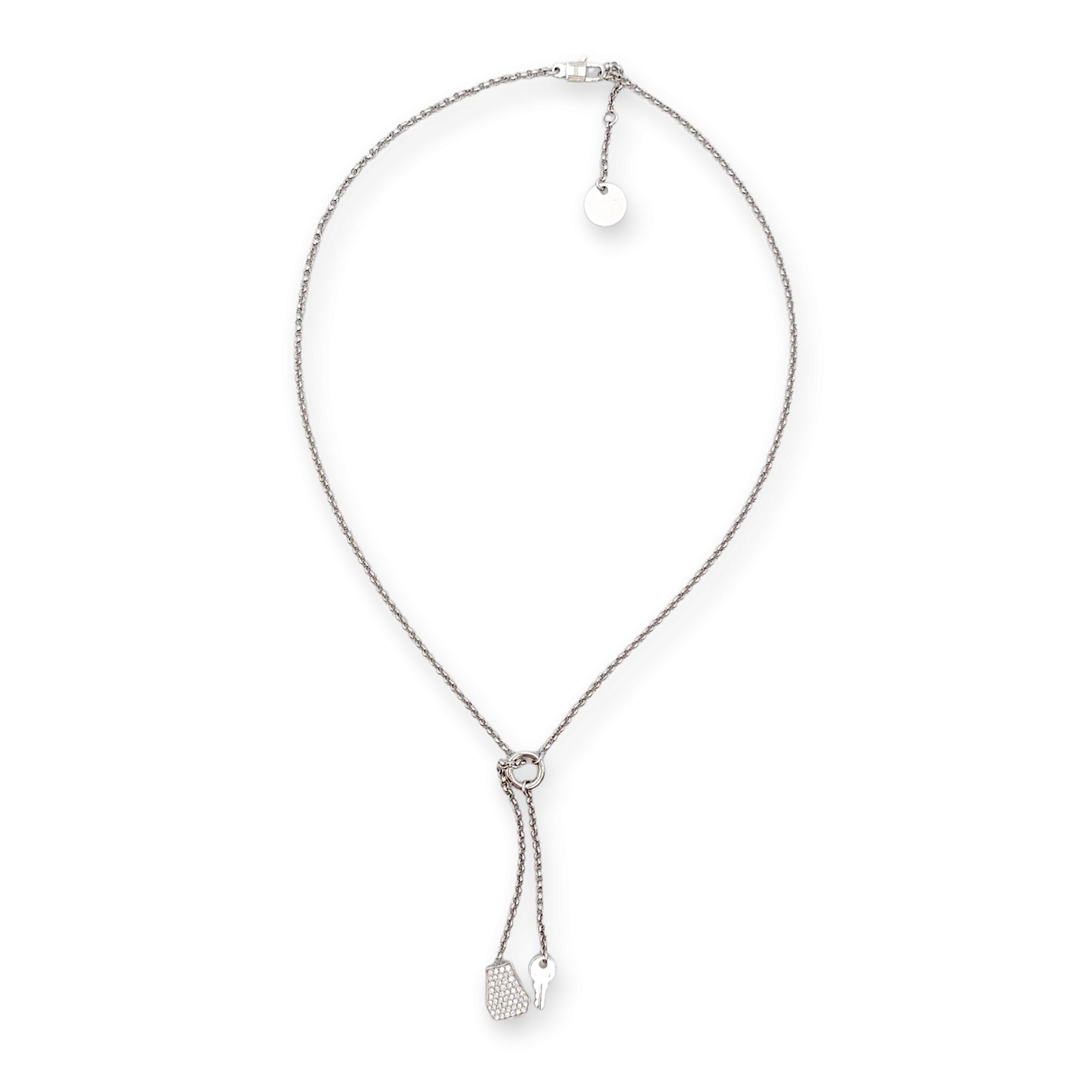 Kelly Clochette PM Necklace in White Gold Hardware