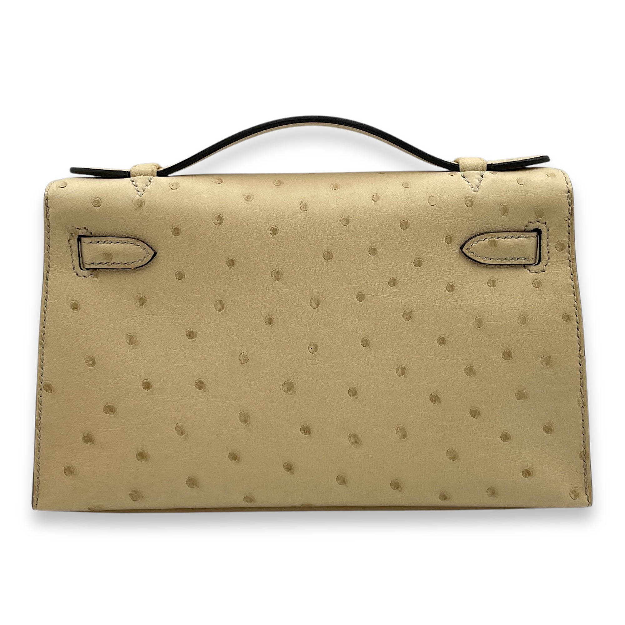 Kelly  Others Parchemin in Ostrich Gold hardware LUX5696 2