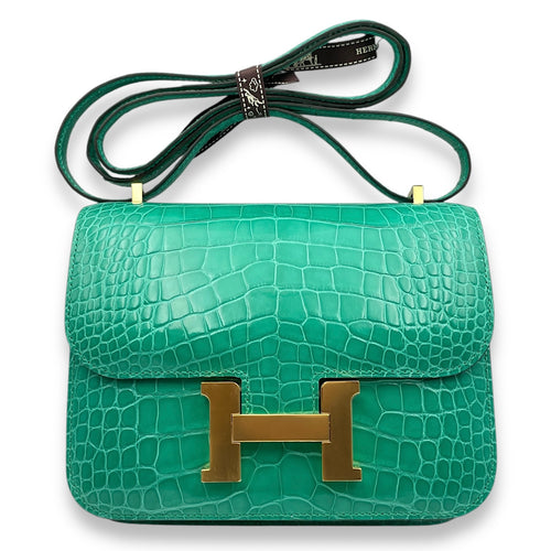 Constance 18 Vert Jade, Gold hardware