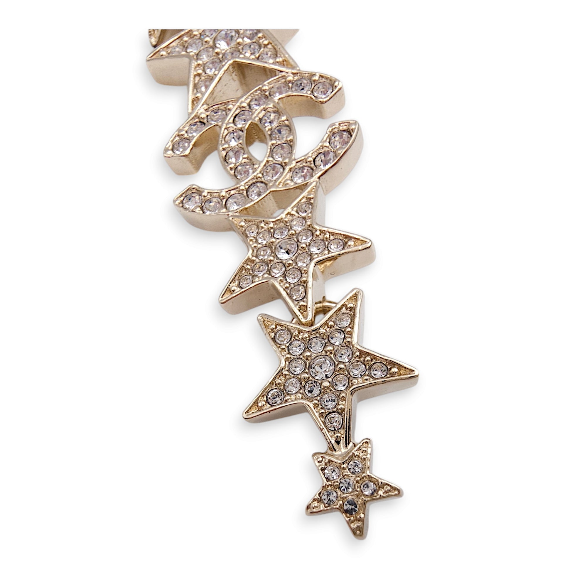 23C Star & CC Earrings Costume Jewellery in Gold