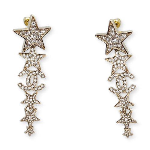 23C Star & CC Earrings Costume Jewellery in Gold