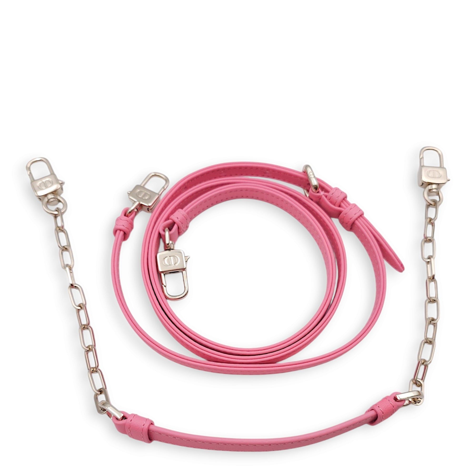 D-Joy Micro Pink Crossbody Bag in Lambskin, Gold hardware