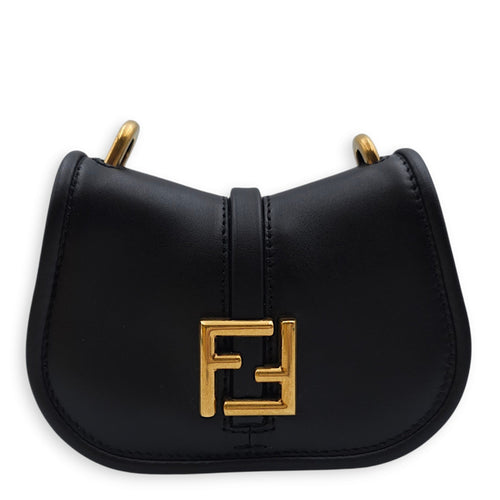 C’mon Nano 13x9x4cm Black Belt Bag in Calfskin Gold hardware CL2502-9707 1