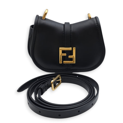 C’mon Nano 13x9x4cm Black Belt Bag in Calfskin Gold hardware CL2502-9707 14